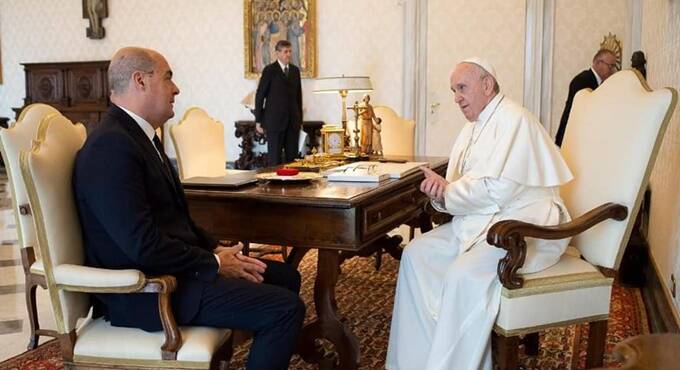 Vaticano, Papa Francesco incontra Zingaretti