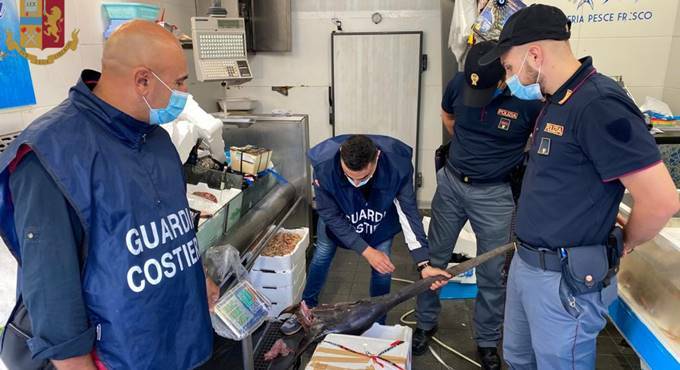 Roma, chiusa una pescheria senza autorizzazioni: cibo donato in beneficenza
