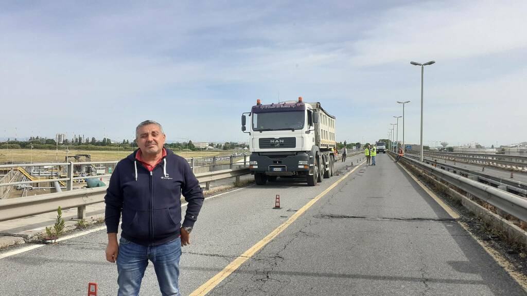 Fiumicino, effettuate le prove di carico sul Viadotto dell’Aeroporto