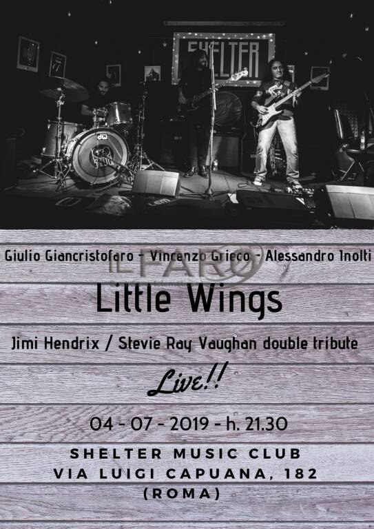 Little Wings (double Tribute Jimi Hendrix/ Stevie Ray Vaughan) live @ Shelter Music Club