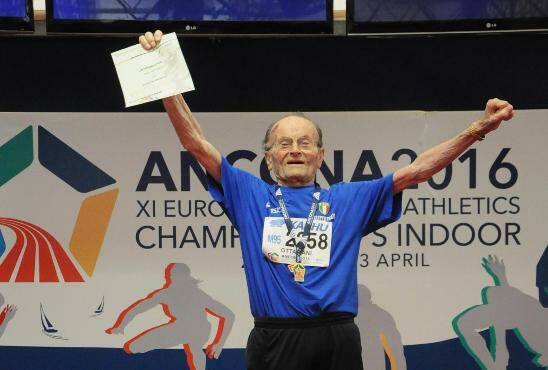 Addio a Giuseppe Ottaviani, atleta di 104 anni con record e medaglie