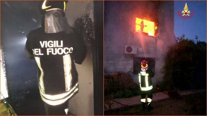 Paura a Minturno, incendio in un appartamento: in fiamme la camera da letto