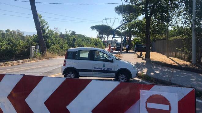 Latina, al via le operazioni di messa in sicurezza di Strada della Rosa