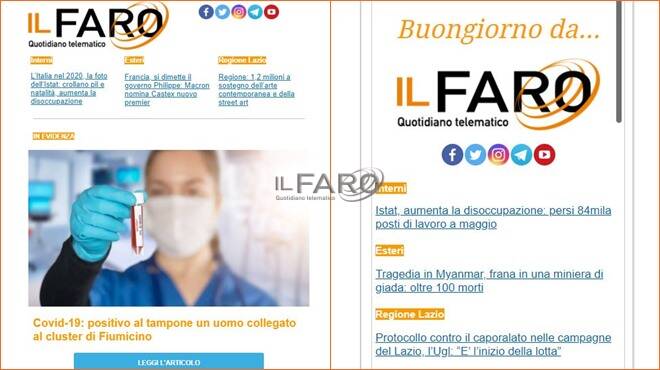 Newsletter quotidiana, nuovo servizio informativo del Faro online