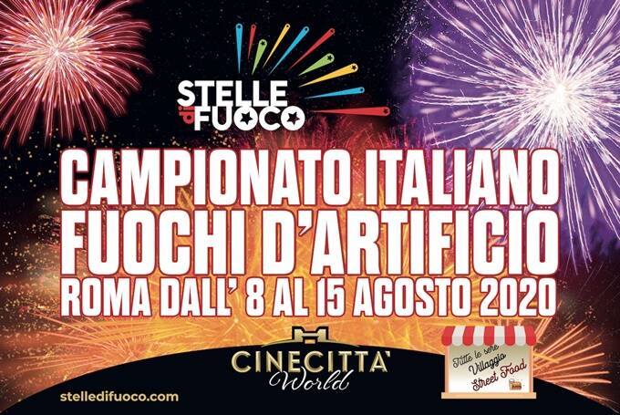 A Cinecittà World torna lo straordinario spettacolo di Stelle di Fuoco, il Campionato Italiano di Fuochi d’Artificio