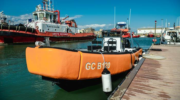 Testato in mare a Fiumicino il nuovo battello della Guardia Costiera “Classe Bravo”