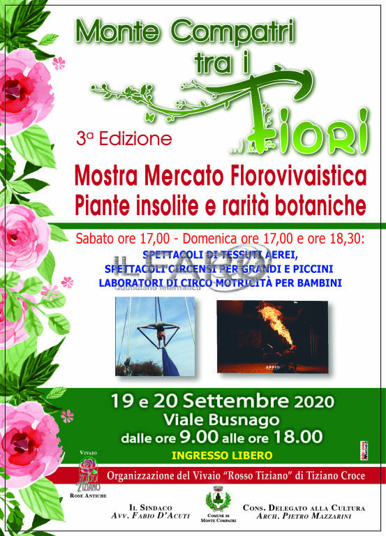Monte Compatri tra i fiori, con la terza edizione del mercato florovivaistico