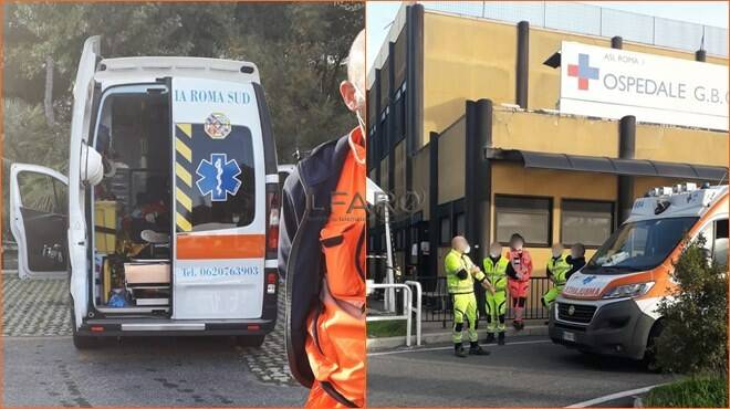 Ostia, al Grassi ambulanze in coda per ore e niente più barelle per trasportare i malati