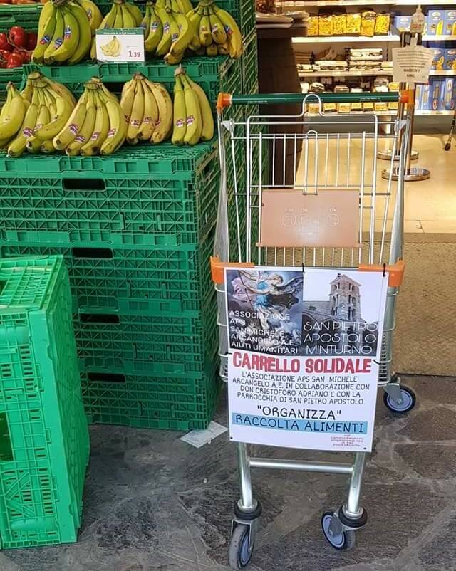 Carrello solidale a Minturno, l’iniziativa per le persone in difficoltà economica