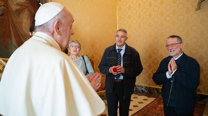 Il Papa incontra padre Maccalli, il missionario per due anni prigioniero dei jihadisti