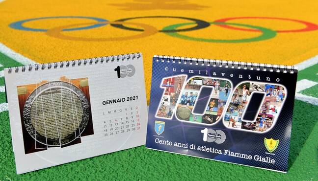 100 anni di atletica Fiamme Gialle: il calendario del 2021 dedicato allo speciale anniversario
