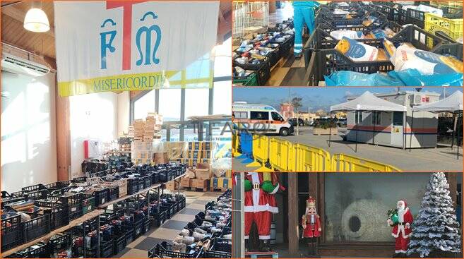 Il Natale della Misericordia: 180 pacchi alimentari per le famiglie bisognose e il centro covid aperto a Santo Stefano
