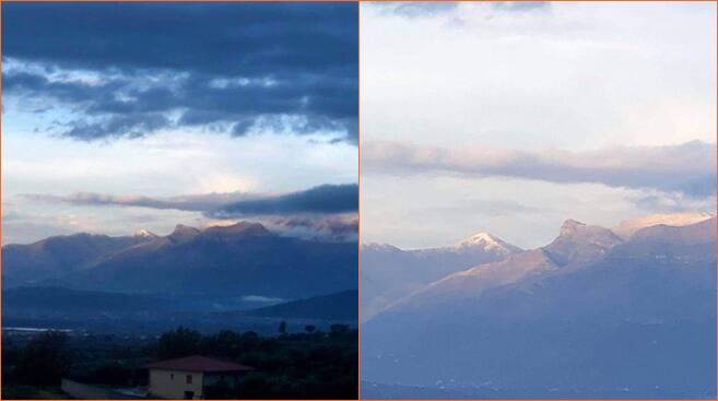 Neve in provincia di Latina, le immagini mozzafiato dei Monti Aurunci
