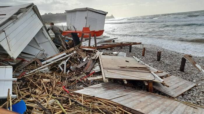 Il maltempo si abbatte sul litorale pontino, a Gaeta la conta dei danni
