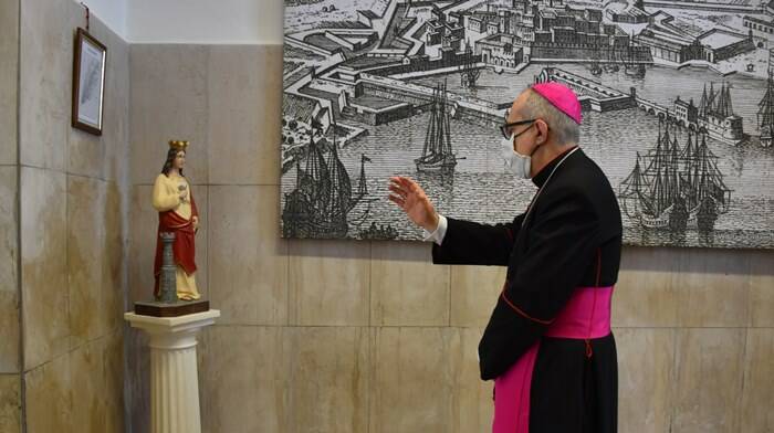 Mons. Ruzza al forte Michelangelo: benedizione di Capodanno per il porto di Civitavecchia