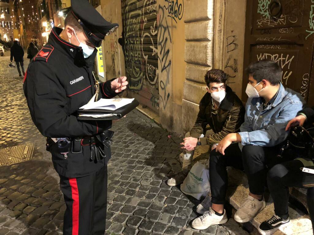 Coprifuoco e Dpcm violati: pioggia di multe a Roma nel weekend