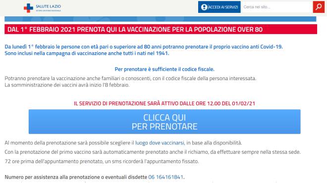 Prenotazioni vaccino anti-Covid, il sito va in tilt: giornata nera per la Regione Lazio