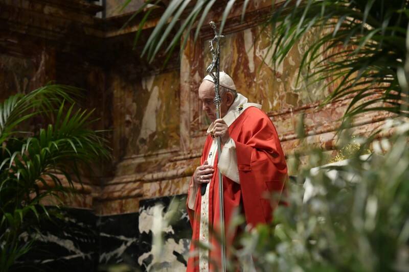 Domenica delle Palme, il Papa: “Dio regna solo con la forza disarmata e disarmante dell’amore”