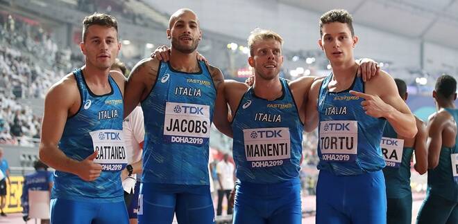 Mondiali staffette, l’Italia cerca il pass per Tokyo nella 4×100 maschile