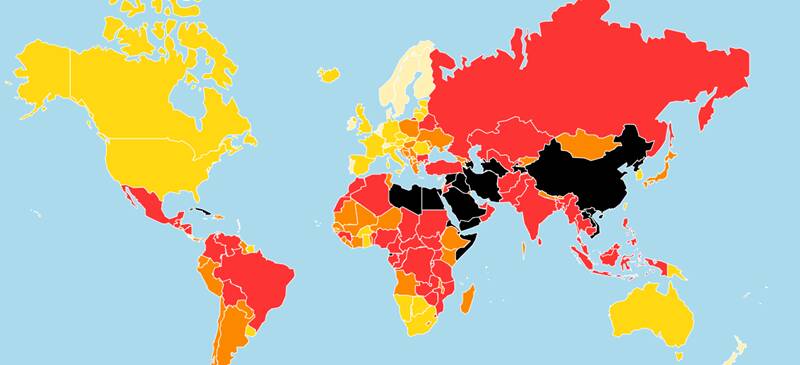 L’allarme di Reporter Senza Frontiere: giornalismo ostacolato in più 130 Paesi