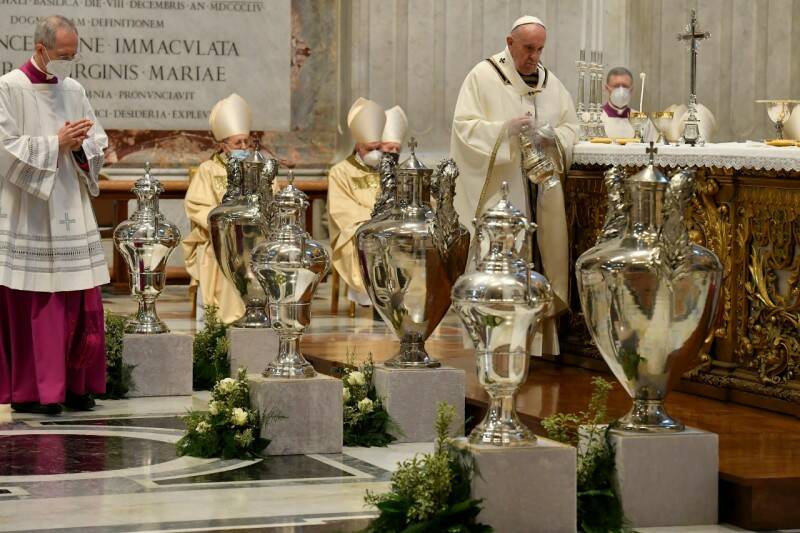 Giovedì Santo, Messa Crismale con Papa Francesco: orario e dove vederla in diretta tv e streaming