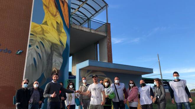 Parco Leonardo tra arte e sostenibilità: completato il murales della stazione