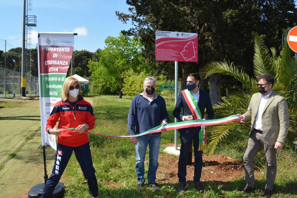 Pomezia, inaugurato il nuovo circuito podistico presso il parco di Selva dei Pini