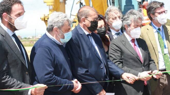Nuovo impianto di irrigazione a Tarquinia: inaugurato il cantiere del Consorzio di Bonifica Litorale Nord
