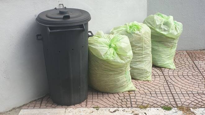 Ardea, i sacchi del verde invadono le strade: in tilt la raccolta a domicilio