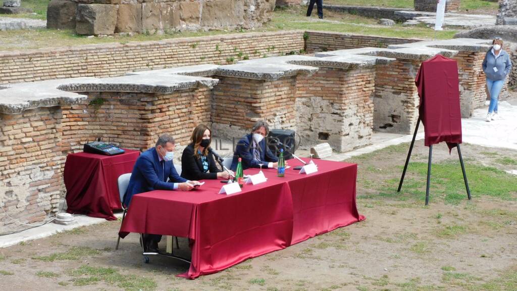 Il Parco archeologico di Ostia Antica è patrimonio europeo: svelata la targa