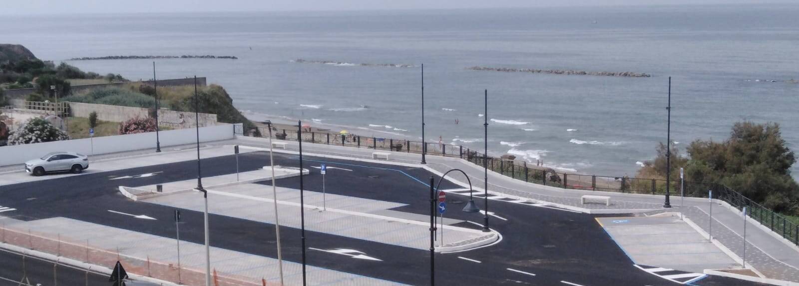 Aperta anche la seconda area parcheggio del nuovo Belvedere sul mare di Anzio