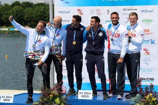 Canoa velocità, Manfredi e Di Liberto oro europeo nel K2 200 metri