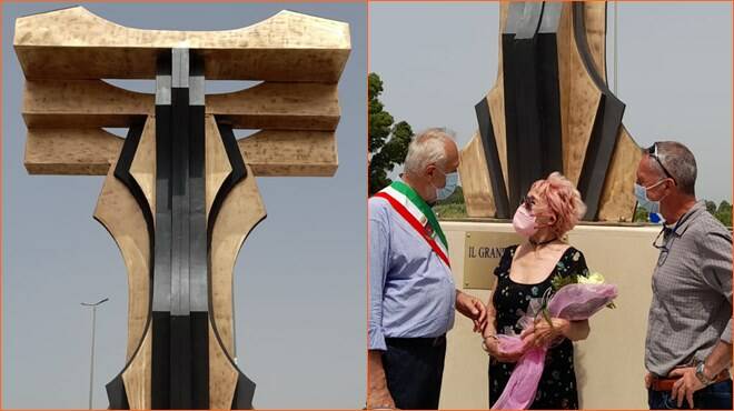 Fiumicino. “Il Grande Abbraccio”: al Cimitero di Santa Ninfa la scultura di Alba Gonzales