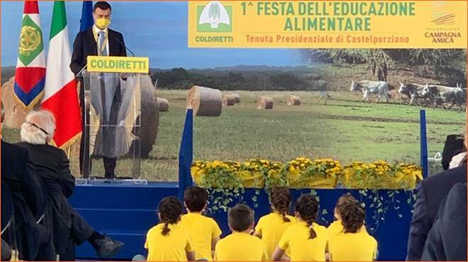 Mattarella a Castelporziano per l’inaugurazione del “campo scuola” di Coldiretti