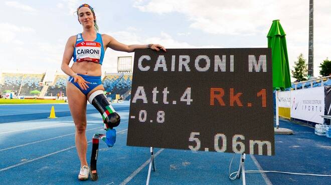 Europei paralimpici, immensa Caironi: oro e record mondiale nel lungo