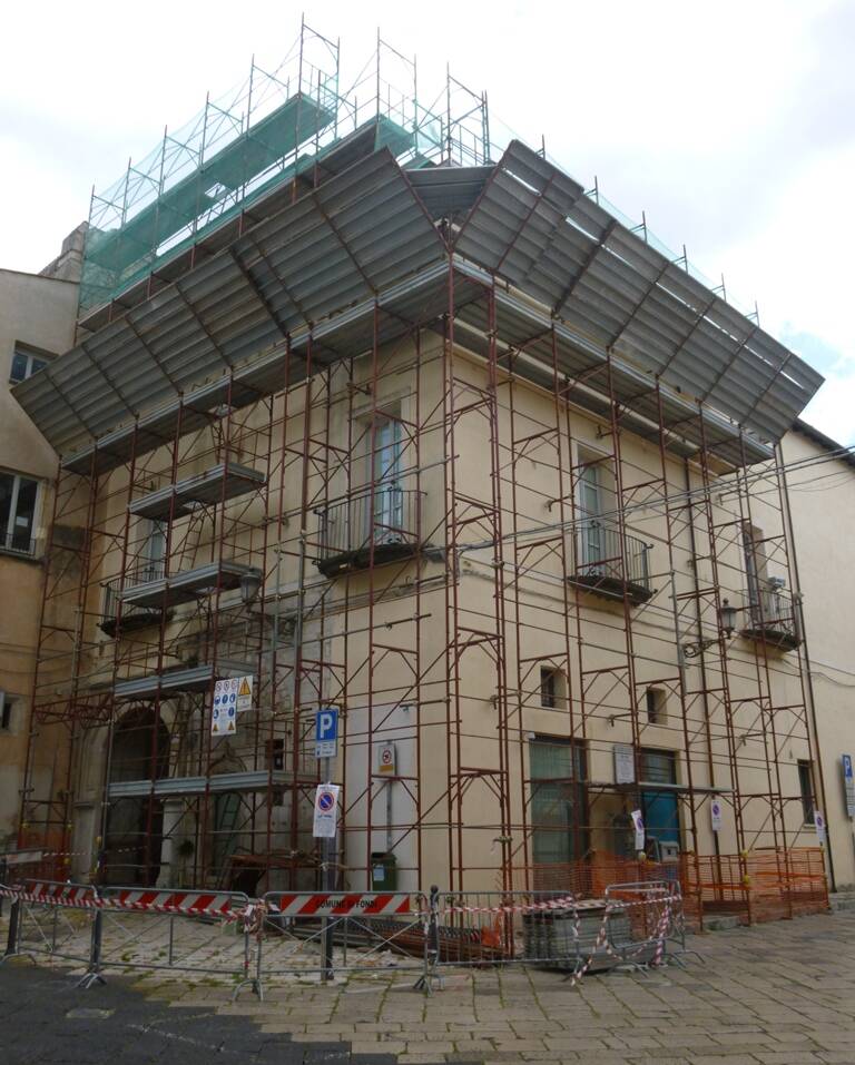 A lavoro per il Palazzo Caetani di Fondi