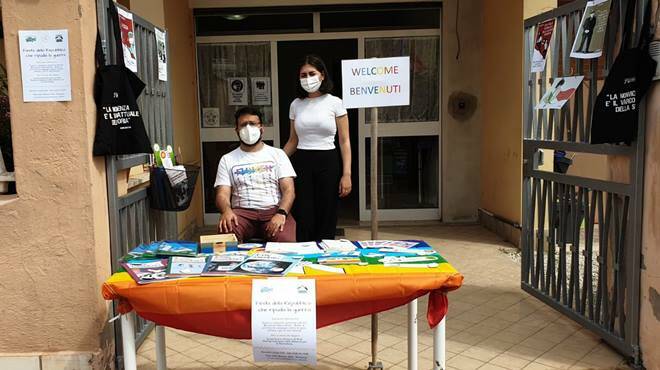 Fiumicino, il Movimento Nonviolento e i volontari del SCU insieme per la “Festa della Repubblica che ripudia la Guerra”