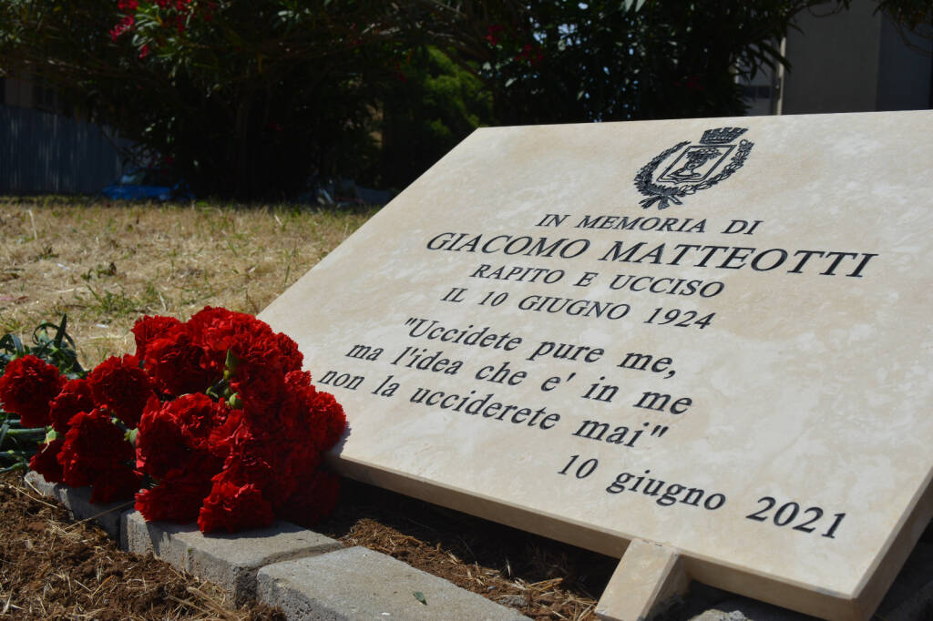 A Pomezia una targa commemorativa in onore di Giacomo Matteotti