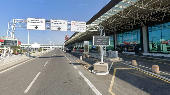 Fiumicino, rissa al Terminal dell’aeroporto: guardia giurata presa a pugni da un tassista