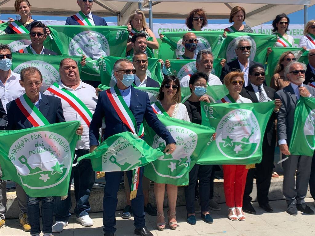 Terracina riceve la Bandiera Verde dei Pediatri per il terzo anno consecutivo