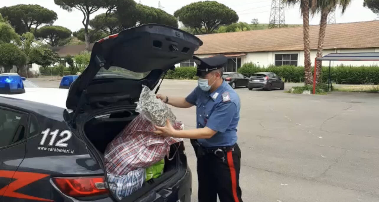 Roma, accosta per evitare i carabinieri ma viene fermato: beccato con 72 chili di droga