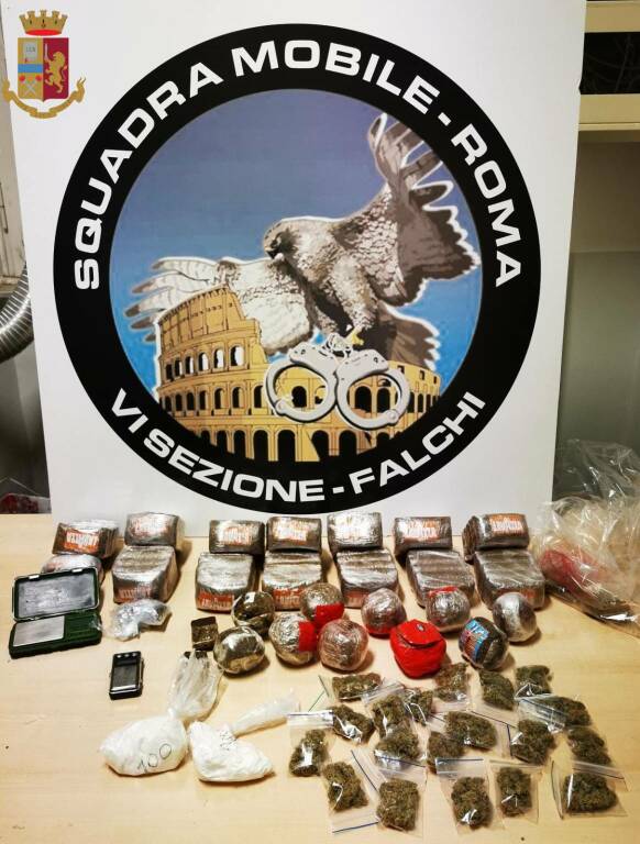 Roma, in un appartamento nascondeva 14 chili di droga in un altro coltivava marijuana: arrestato