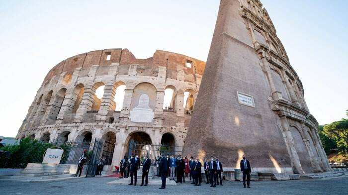Al Colosseo il G20 della Cultura, Draghi: “Tutta Italia sarebbe da considerare sito Unesco”