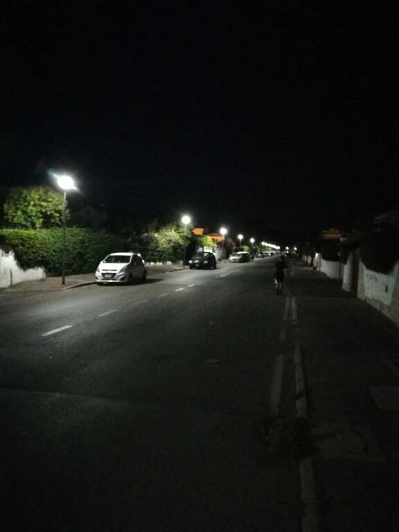 Cerenova, illuminazione tutta nuova in Viale Benedetto Marini