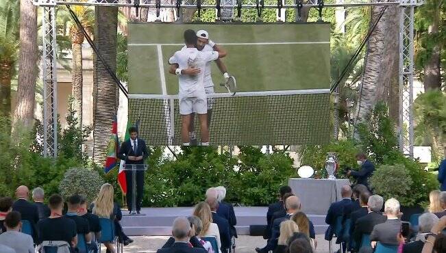 Matteo Berrettini al Quirinale: “Un onore essere qui, spero di tornare con un trofeo importante”