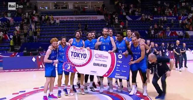 Preolimpico, l’Italbasket strappa il pass per i Giochi di Tokyo