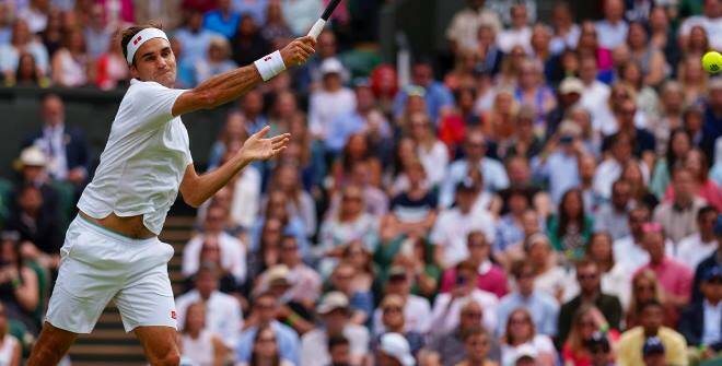 Wimbledon, Federer batte Sonego a vola ai quarti di finale