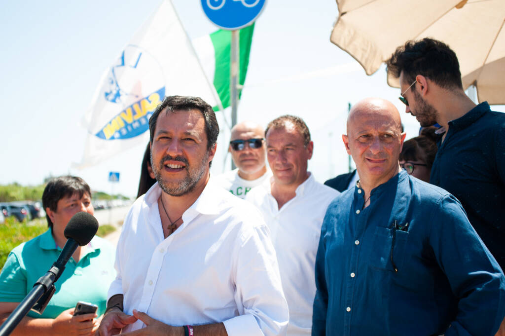 Salvini a Fregene per il Referendum sulla giustizia