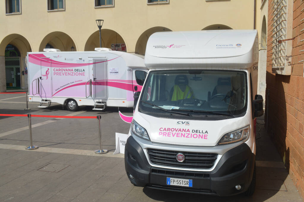 La Carovana della Prevenzione a Pomezia: effettuati 70 screening mammografici in piazza Indipendenza