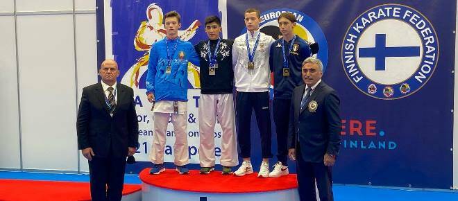 Europei di karate, i giovani azzurri conquistano otto medaglie nella prima giornata